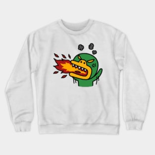 KakaoTalk Friends Tube Green Monster (Fire Breathing) Crewneck Sweatshirt